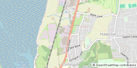 Map of Park Road Barrow in Furness, Cumbria