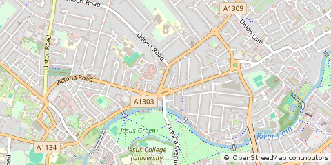 Map of Cambridge, Cambs