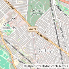 Map of Cardiff
