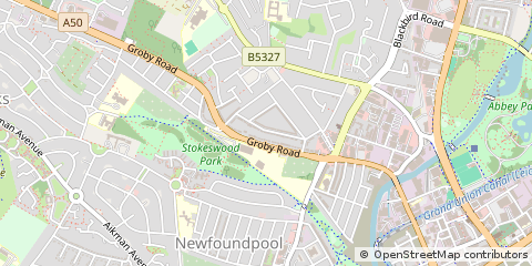 Map of Leicester