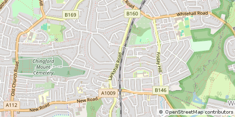 Map of Chingford, London