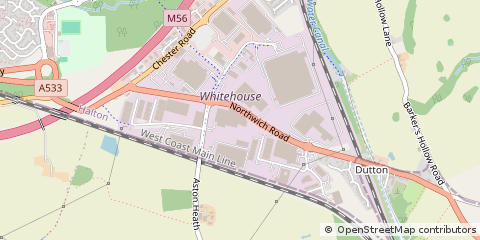 Map of Runcorn, Cheshire