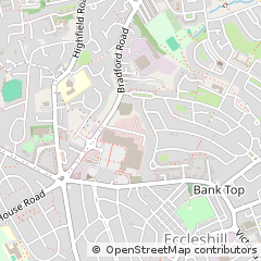 Map of Bradford, West Yorkshire