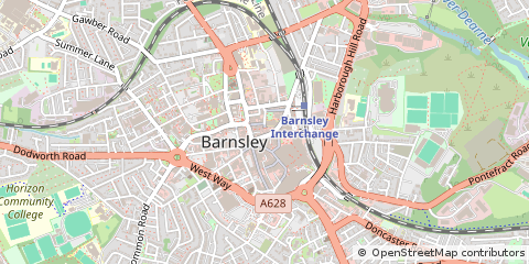 Map of Barnsley