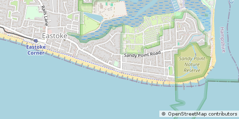 Map of Hayling Island, Hampshire