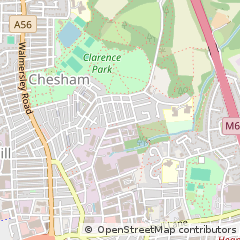 Map of Bury, Lancashire