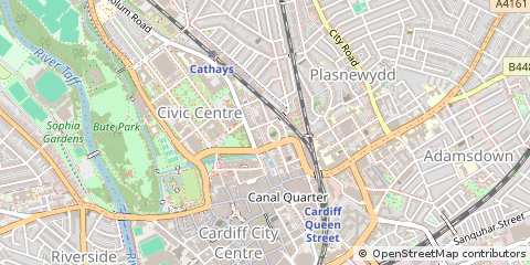 Map of Cardiff