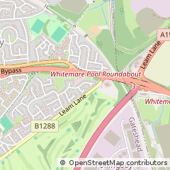 Map of Gateshead