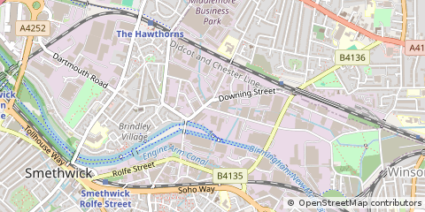 Map of Smethwick, West Midlands