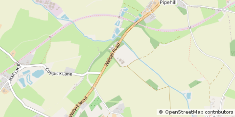 Map of Lichfield, Staffordshire