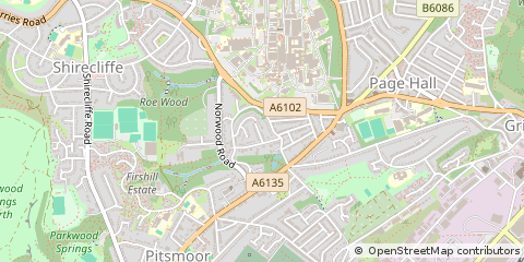 Map of Sheffield
