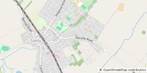Map of Loughborough, Leicestershire