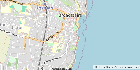 Map of Broadstairs, Kent
