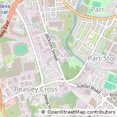 Map of ST. Helens, Merseyside