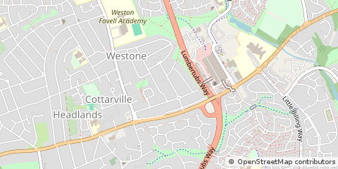 Map of Northampton, Northamptonshire