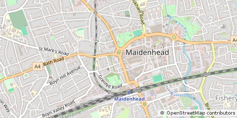 Map of Maidenhead, Berkshire