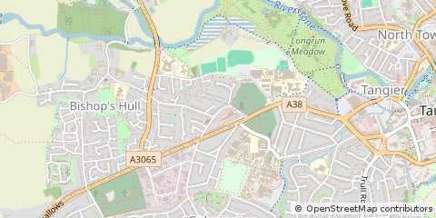 Map of Taunton, Somerset