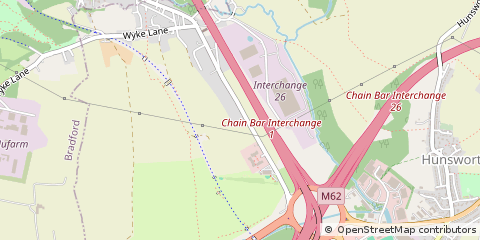 Map of West Yorkshire