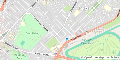 Map of Doncaster, South Yorkshire