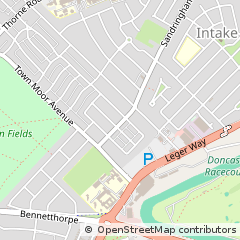 Map of Doncaster, South Yorkshire