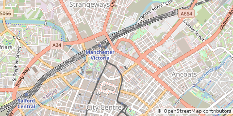 Map of Manchester