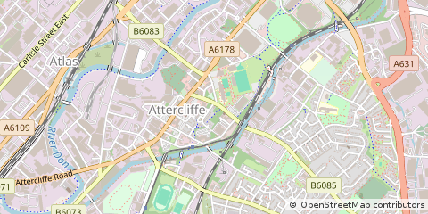 Map of Sheffield