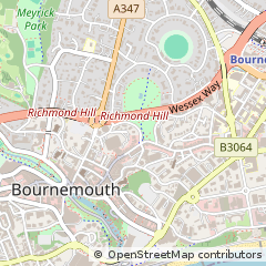 Map of Bournemouth, Dorset