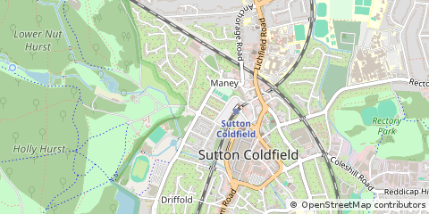 Map of The Royal Town of Sutton Coldfield
