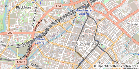 Map of Manchester