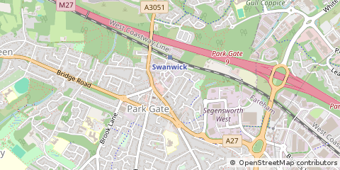 Map of Southampton, Hampshire