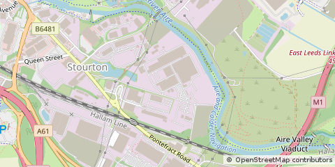 Map of Leeds, Yorkshire