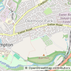 Map of Okehampton