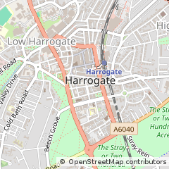 Map of Harrogate, North Yorkshire