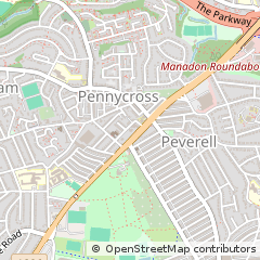Map of Plymouth, Devon