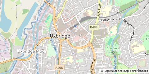 Map of Uxbridge