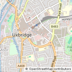 Map of Uxbridge