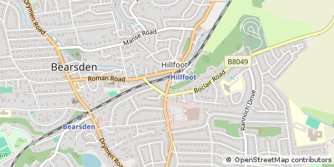Map of Glasgow, East Dunbartonshire