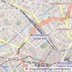 Map of Birmingham, West Midlands