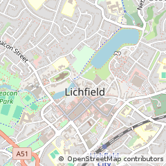 Map of Lichfield