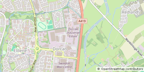 Map of Swindon, Wiltshire