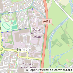 Map of Swindon, Wiltshire