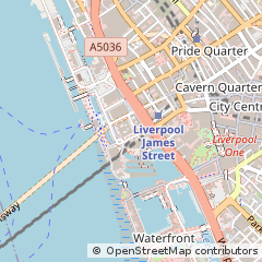 Map of Liverpool, Merseyside