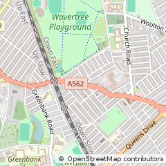 Map of Liverpool, Merseyside