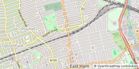 Map of East HAM, London