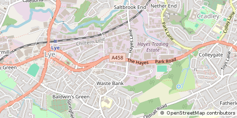 Map of Stourbridge, West Midlands