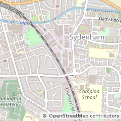 Map of Leamington SPA, Warwickshire