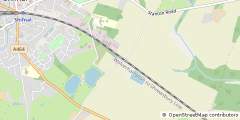 Map of Shifnal, Shropshire