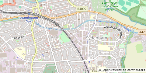 Map of Royal Leamington SPA, Warwickshire