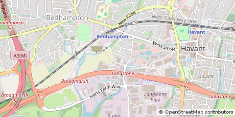 Map of Havant, Hampshire