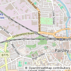 Map of Paisley